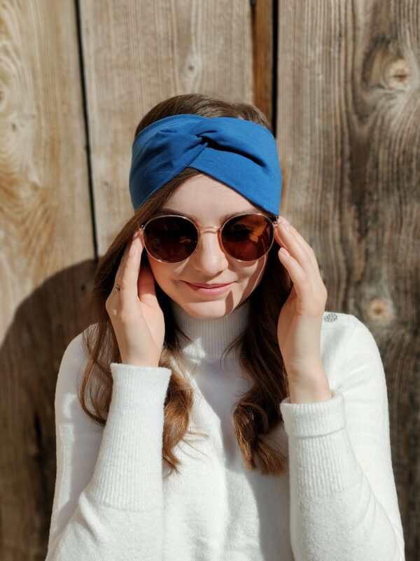 Opaska turban | Jeansowy