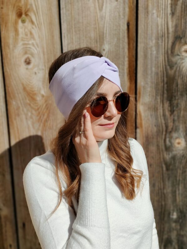 Opaska turban | Fioletowy - obrazek 2
