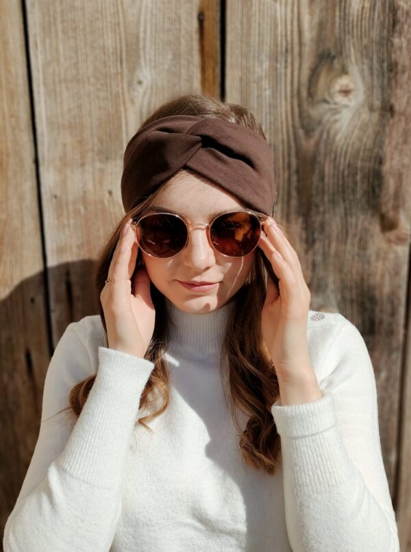 Opaska turban | Brązowy