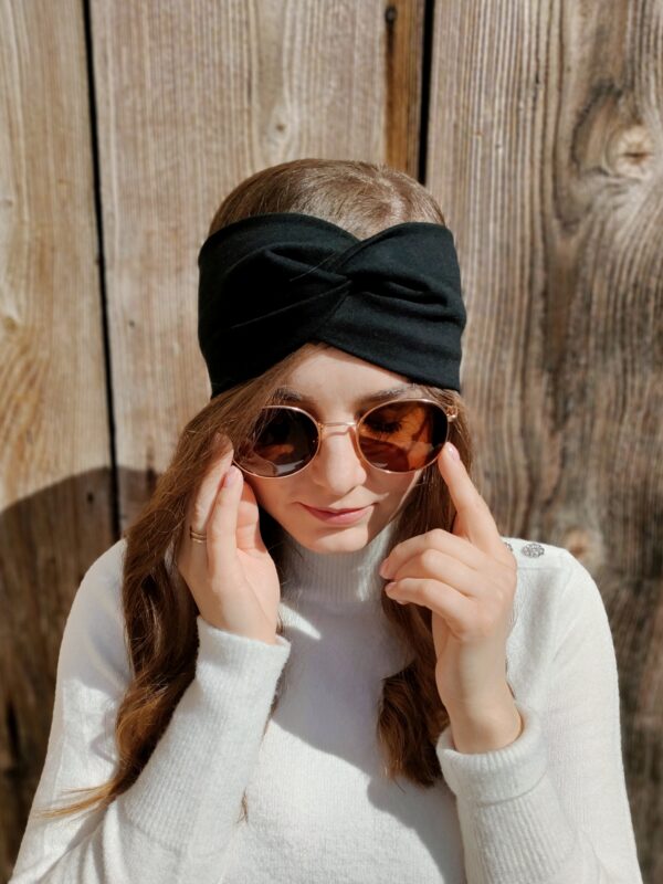 Opaska turban | Czarny