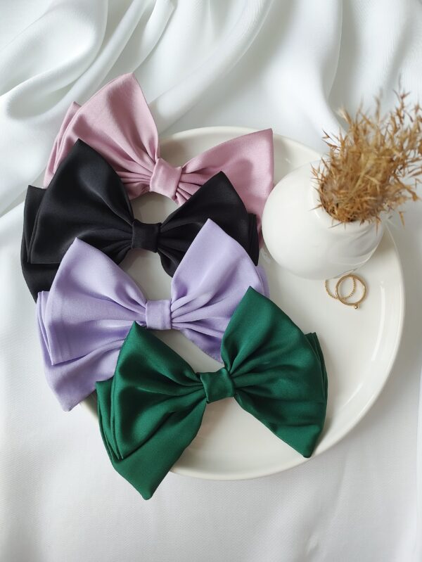 Mała kokarda do włosów handmade – Zszywka