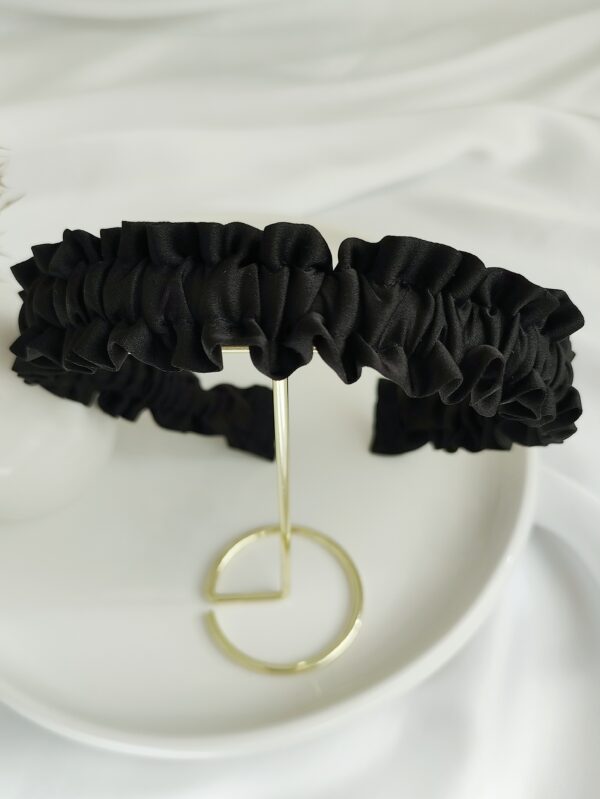 Opaska owijka satynowa handmade czarna – Zszywka