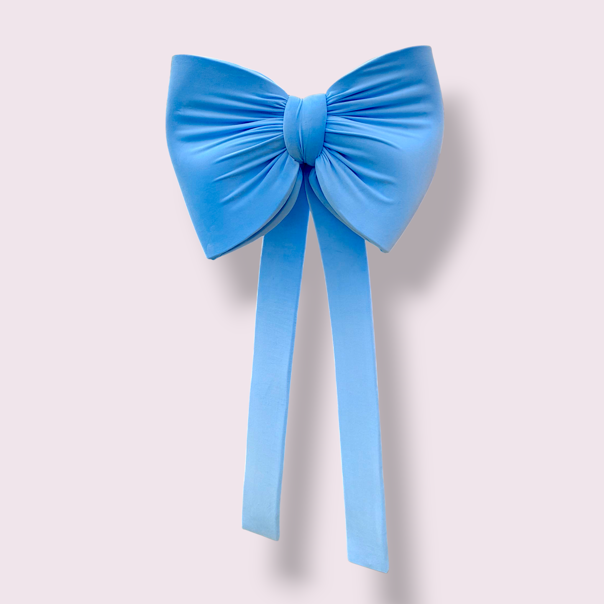 Zestaw Kokard welurowych / różowa i niebieska - obrazek 2