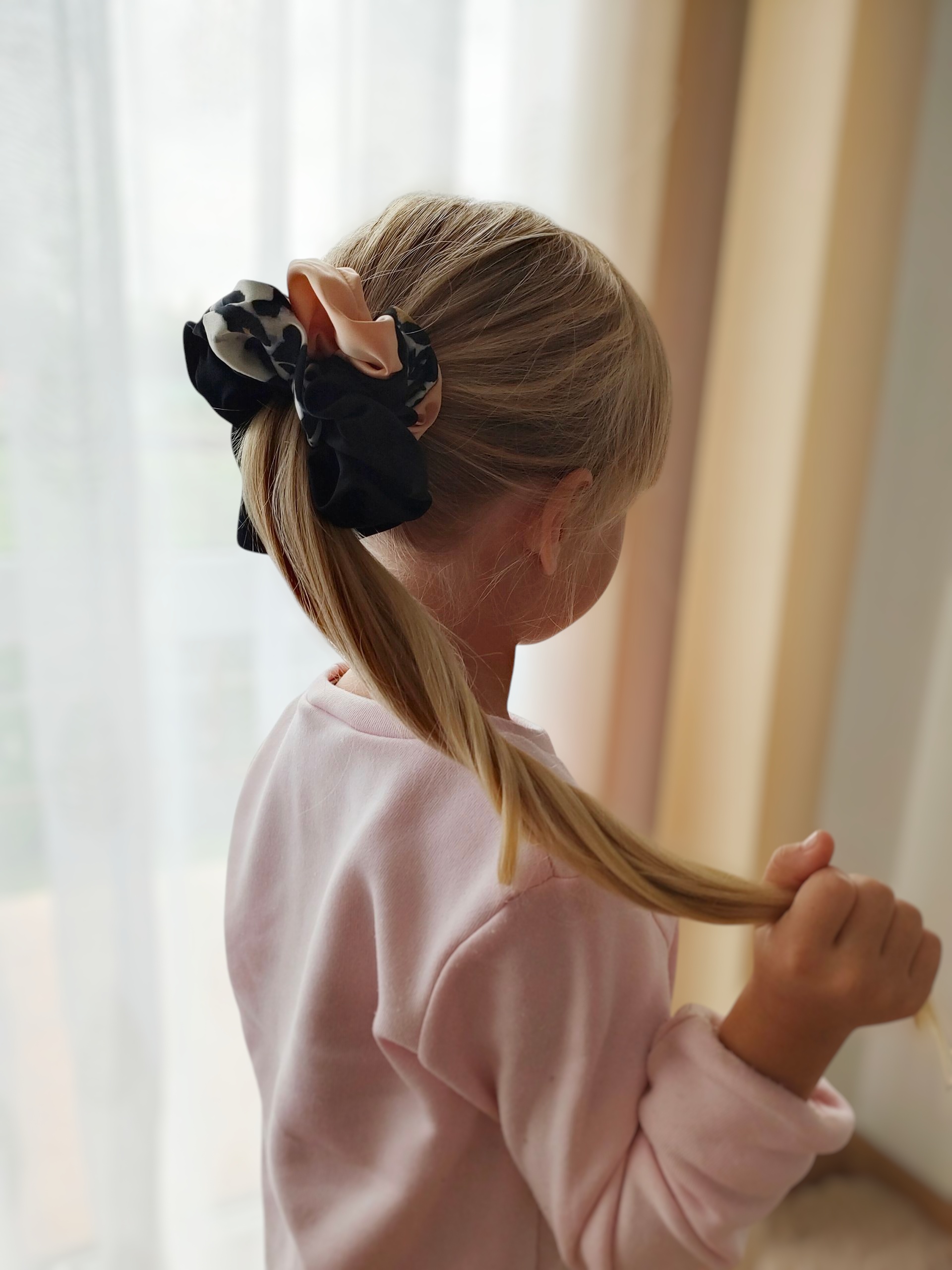 Gumka satynowa scrunchie XL handmade – Zszywka